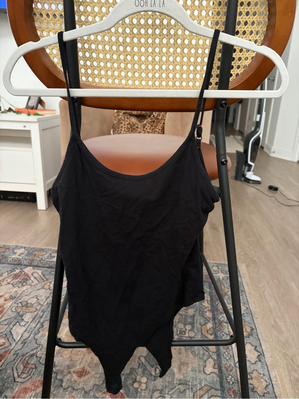 Shrinking Violet Black Bodysuit
